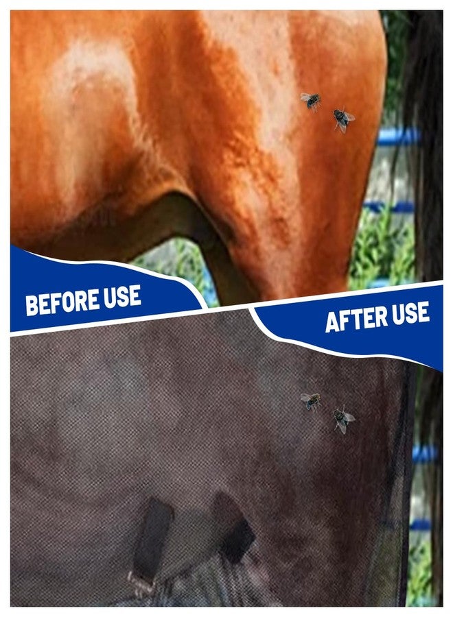 La La Pet Breathable Horse Mesh Sheet Lightweight Nylon Horse Clothing to Prevent Fly Bites Cool Equine Summer Sheet with Adjustable Straps Equestrian Equipment - Image 5